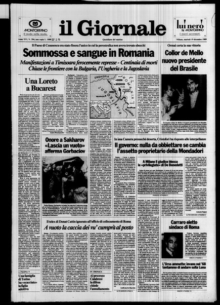 Il giornale : quotidiano del mattino